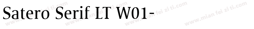 Satero Serif LT W01字体转换